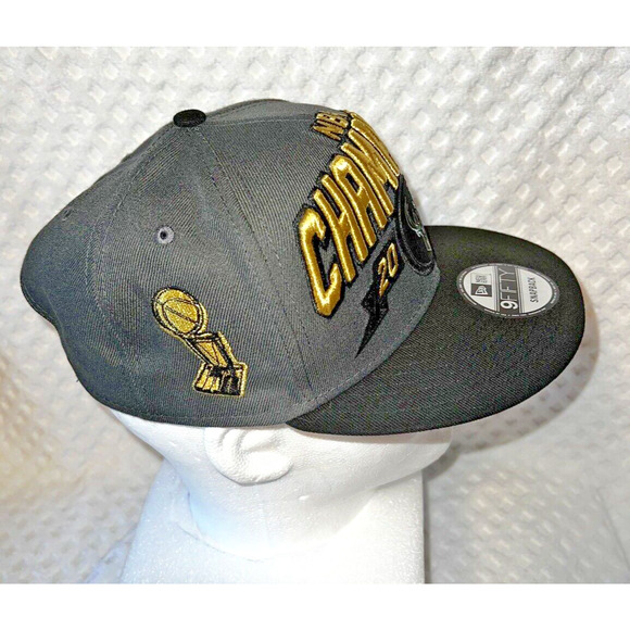 New Era Milwaukee Bucks 2021 NBA Champions 9FIFTY Snapback Hat One Size Adult - Picture 3 of 9